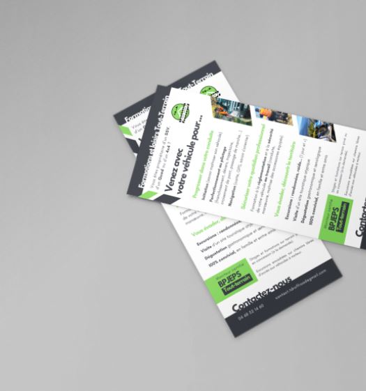 Mockup d'un flyer d'un projet mené par Cédric Rouzès